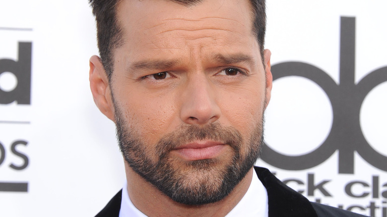 Ricky Martin frowning full beard