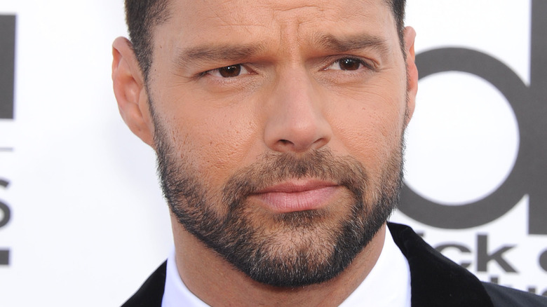 Ricky Martin frowning