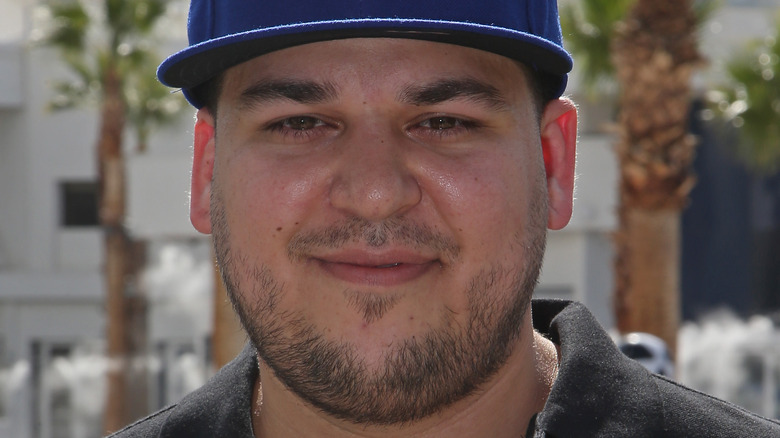 Rob Kardashian smiling