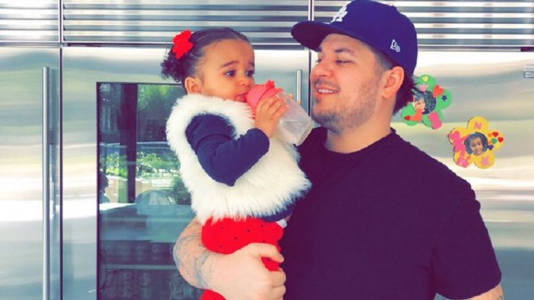 Rob Kardashian with daughter Dream