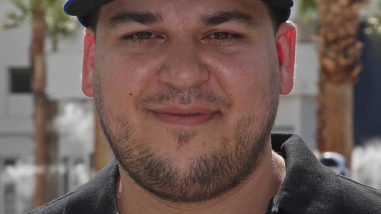 Rob Kardashian poses 