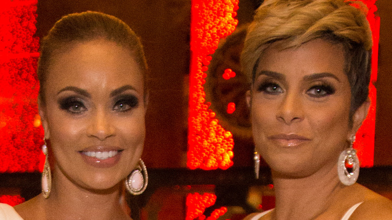 Gizelle Bryant and Robyn Dixon attend "Real Housewives Of Potomac" Premiere Party