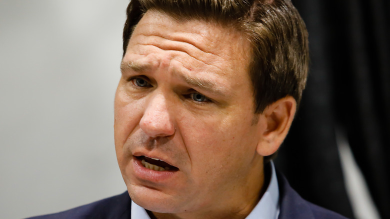 Ron DeSantis looking quizzical