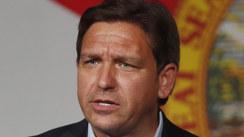 Ron DeSantis holding court