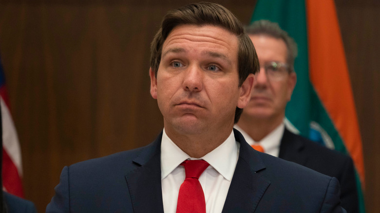 Ron DeSantis red tie
