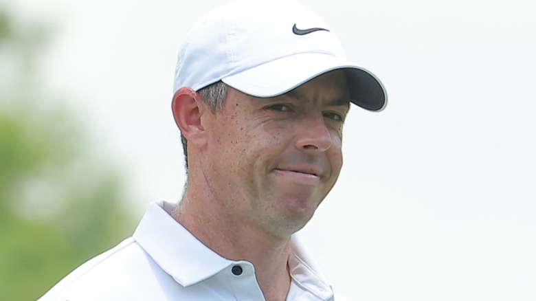 Rory McIlroy walks to the fourth green during the Zurich Classic of New Orleans (2025)