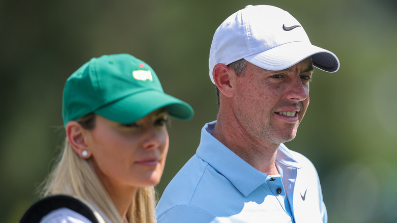 Rory McIlroy and Erica Stoll at the Masters