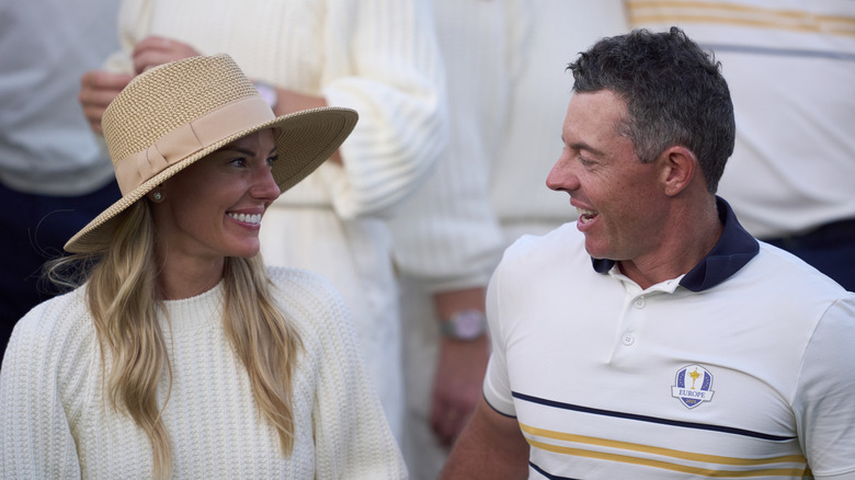 Erica Stoll and Rory McIlroy smiling