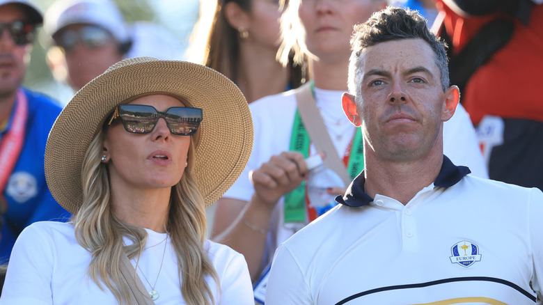 Rory McIlroy and Erica Stoll at the Ryder Cup