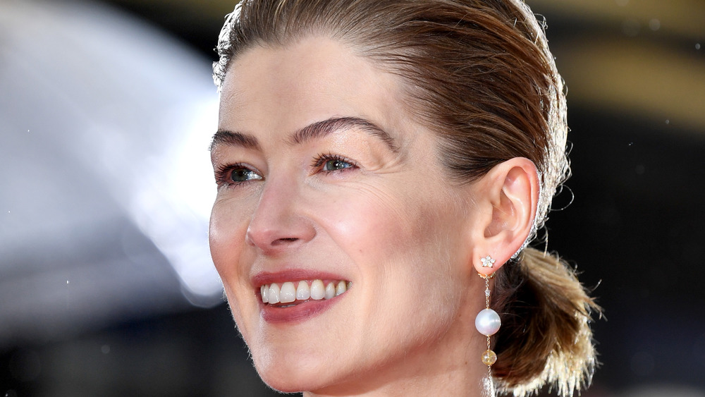 Rosamund Pike smiling