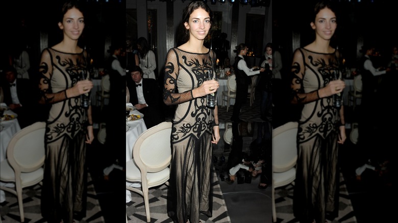 Rose Hanbury in a sheer dress