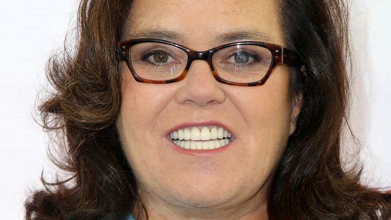 Rosie O'Donnell wearing glasses