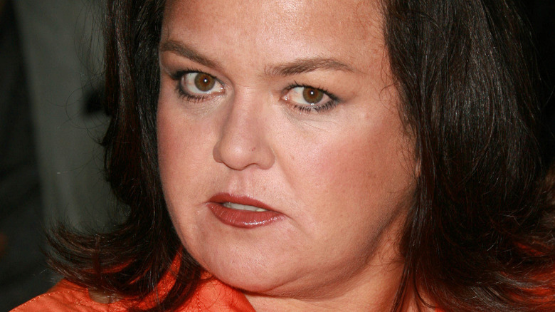 Rosie O'Donnell scowling