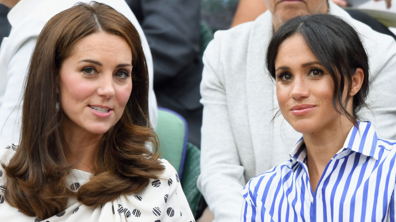 Kate Middleton and Meghan Markle striped shirt