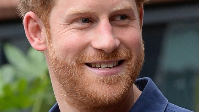 Prince Harry smiling