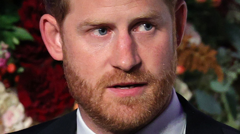 Prince Harry looking pensive