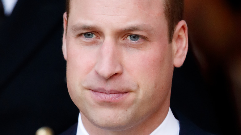 Prince William serious expression