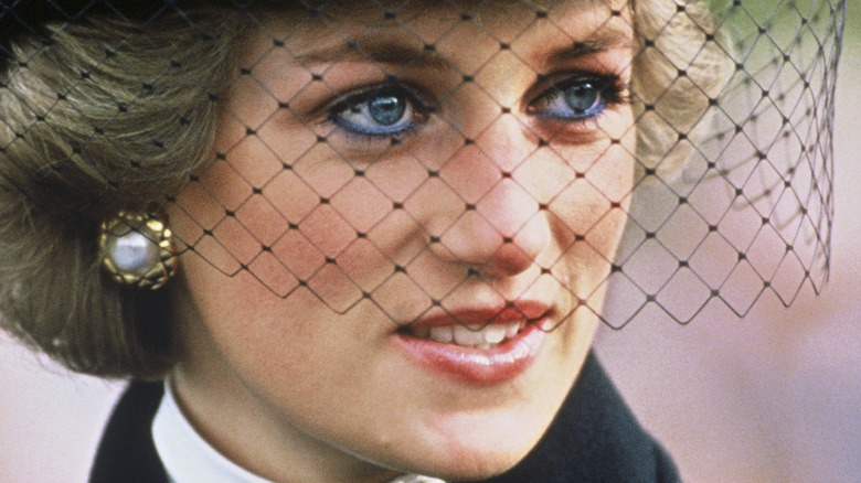 Princess Diana black veil