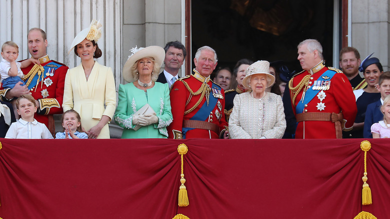 The royal family on the balcony at Trooping the Colour 2019.