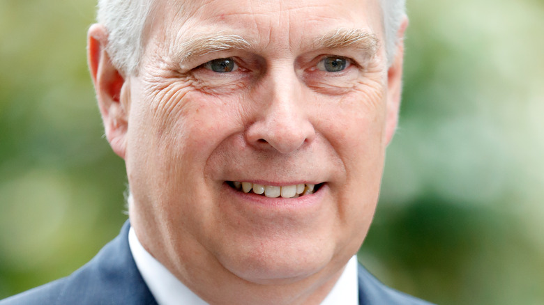 Prince Andrew smirking