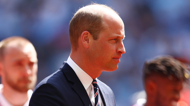 Prince William at soccer game