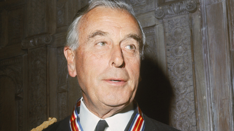 Lord Louis Mountbatten posing 