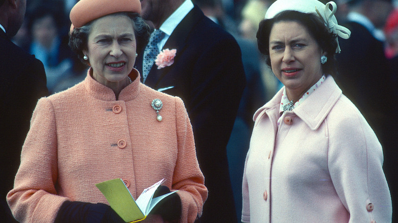 Queen Elizabeth and Princess Margaret 