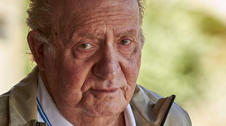King Juan Carlos of Spain looking at camera