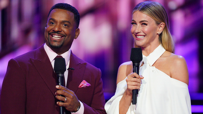 Alfonso Ribeiro and Julianne Hough laughing