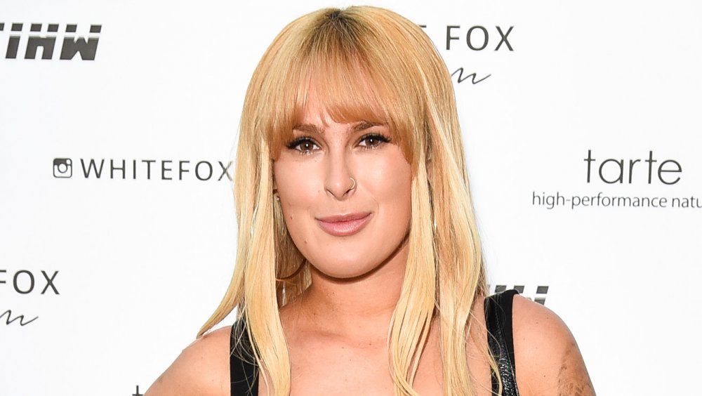 Rumer Willis with blonde hair