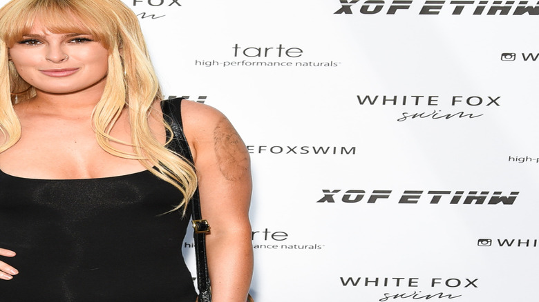 Rumer Willis with blonde hair