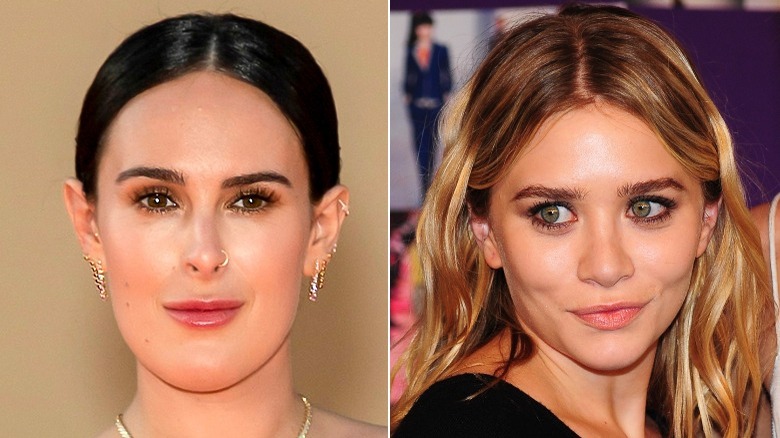 Actors Rumer Willis and Ashley Olsen side-by-side