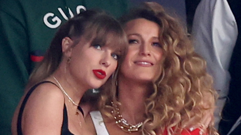 Taylor Swift and Blake Lively at a Kansas City Chiefs game