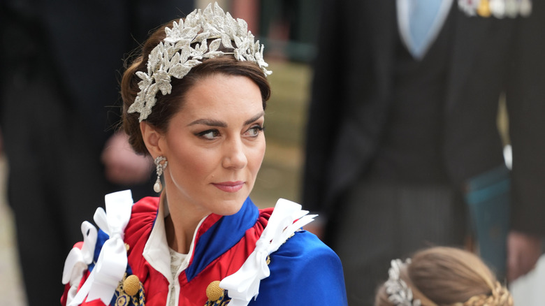 Kate Middleton arrives at the coronation of Charles III and Camilla