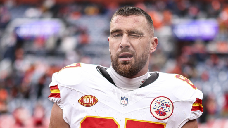 Travis Kelce winking