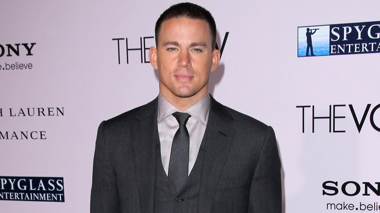 Channing Tatum smiles 