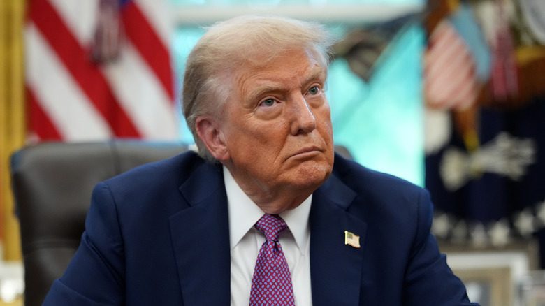 Donald Trump in the Oval Office at the White House