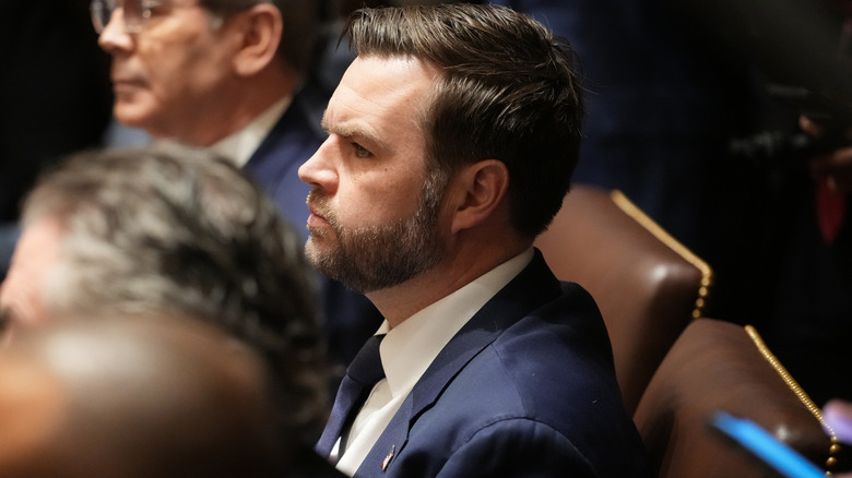 JD Vance at a cabinet meeting.
