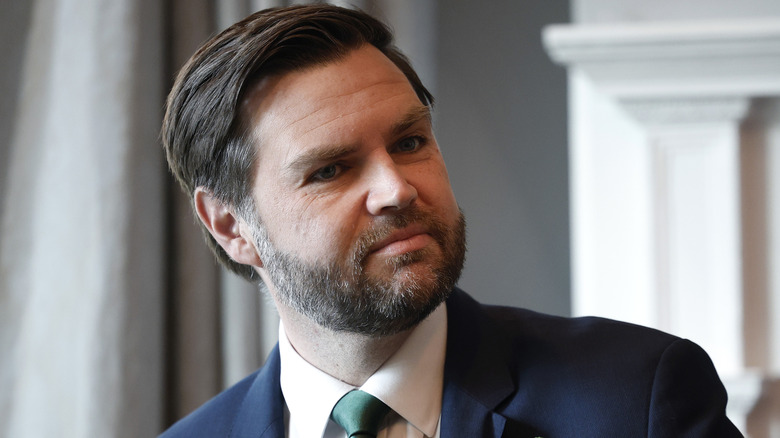 JD Vance at a St. Patrick's Day breakfast.