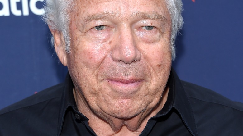 Robert Kraft arriving for Michael Rubin's 2022 Fanatics Super Bowl Party