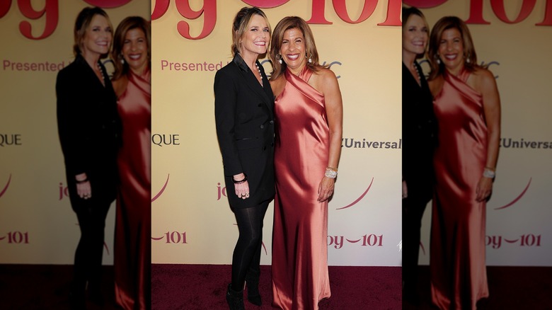 Savannah Guthrie and Hoda Kotb attending Hoda Kotb's Joy 101 Launch Event at CURRENT at Chelsea Piers