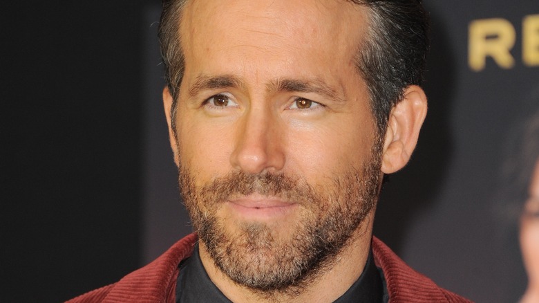 Ryan Reynolds looking serious 