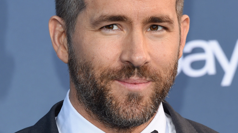 Ryan Reynolds looking into the camera