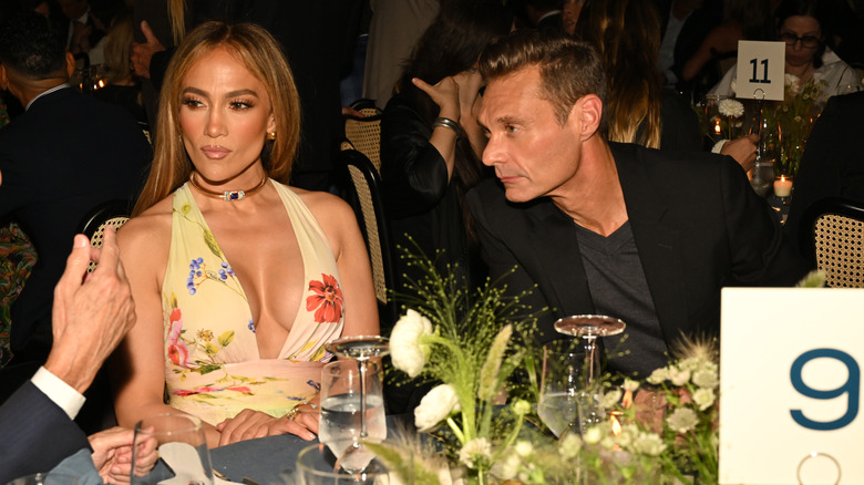 Jennifer Lopez and Ryan Seacrest attending YES Scholars 25th Anniversary Gala