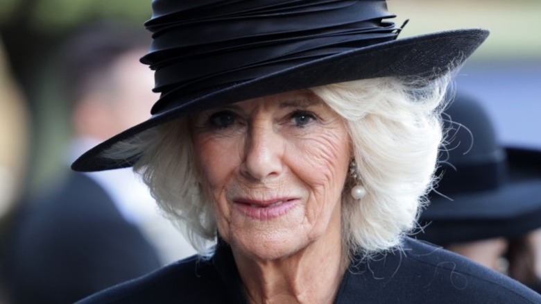 Camilla Parker Bowles in black