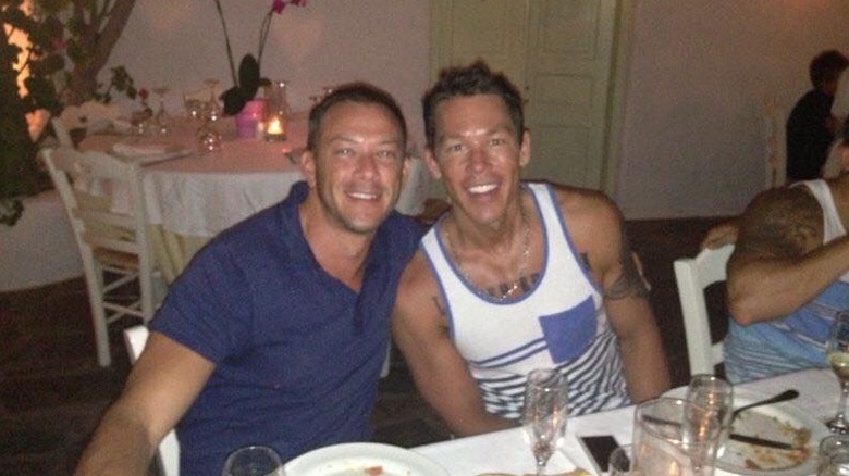David Bromstad poses with friend Gregg Girard