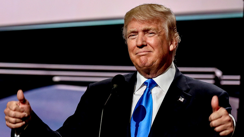 Donald Trump thumbs up