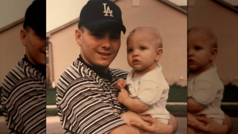 Matt Rife's dad holding him