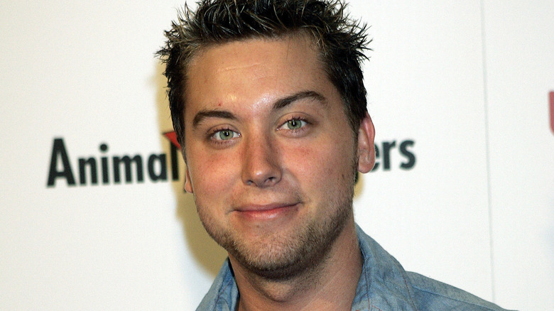Lance Bass poses 