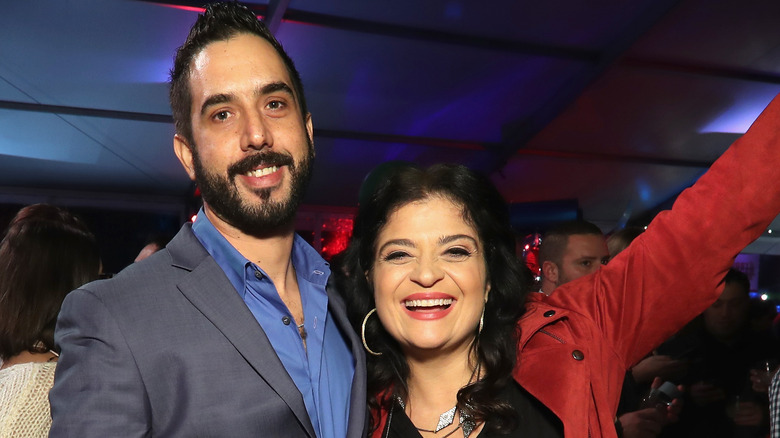 Alex Guarnaschelli and Michael Castellon smiling